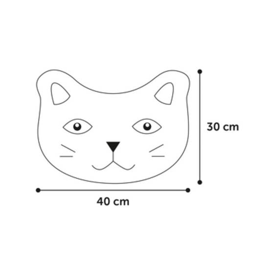 Tapis Pancho fuchsia 30x40cm pour bac à litière pour chat - Image 2