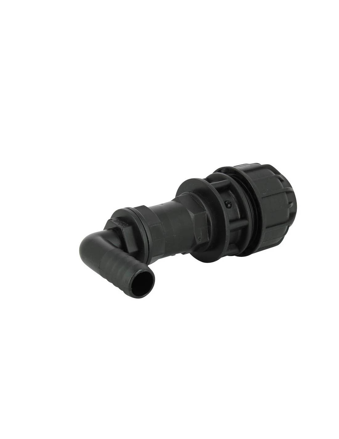 Raccord coudé cannelé 20 mm - kit couplage cuve - Imagen 1