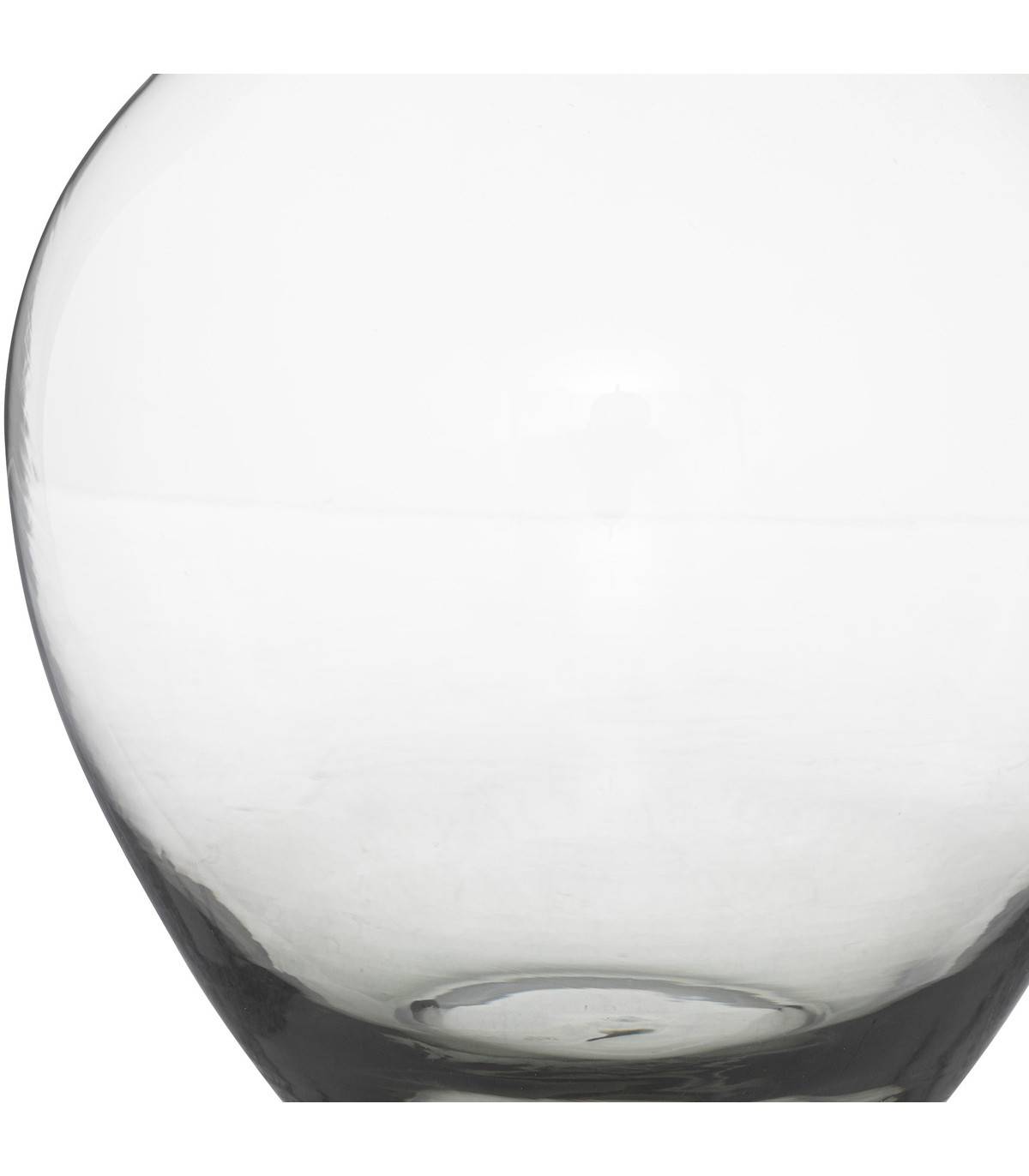Vase col haut en Verre Gris H 38 cm - Imagen 2