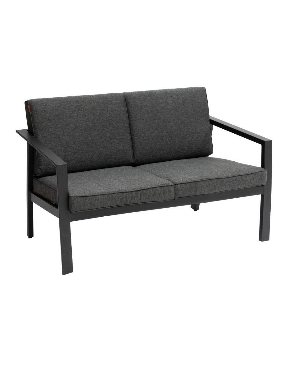 Hesperide - Canapé de jardin "Pavane" graphite en aluminium traité époxy Hespéride - Imagen 1