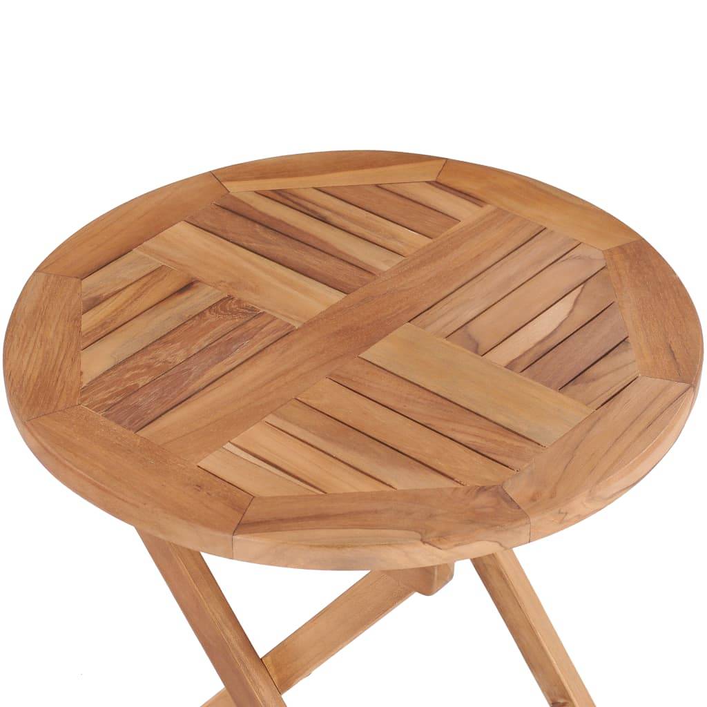 Table pliable jardin bois de teck 45 x 45 cm - PANGIVO - Image 5