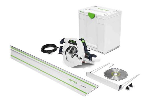 Scie circulaire portative HK 85 EB-Plus-FS - FESTOOL - avec Rail de guidage FS 1400/2 et lame de scie Ø 230 mm - Systainer - 576138 - Image 1