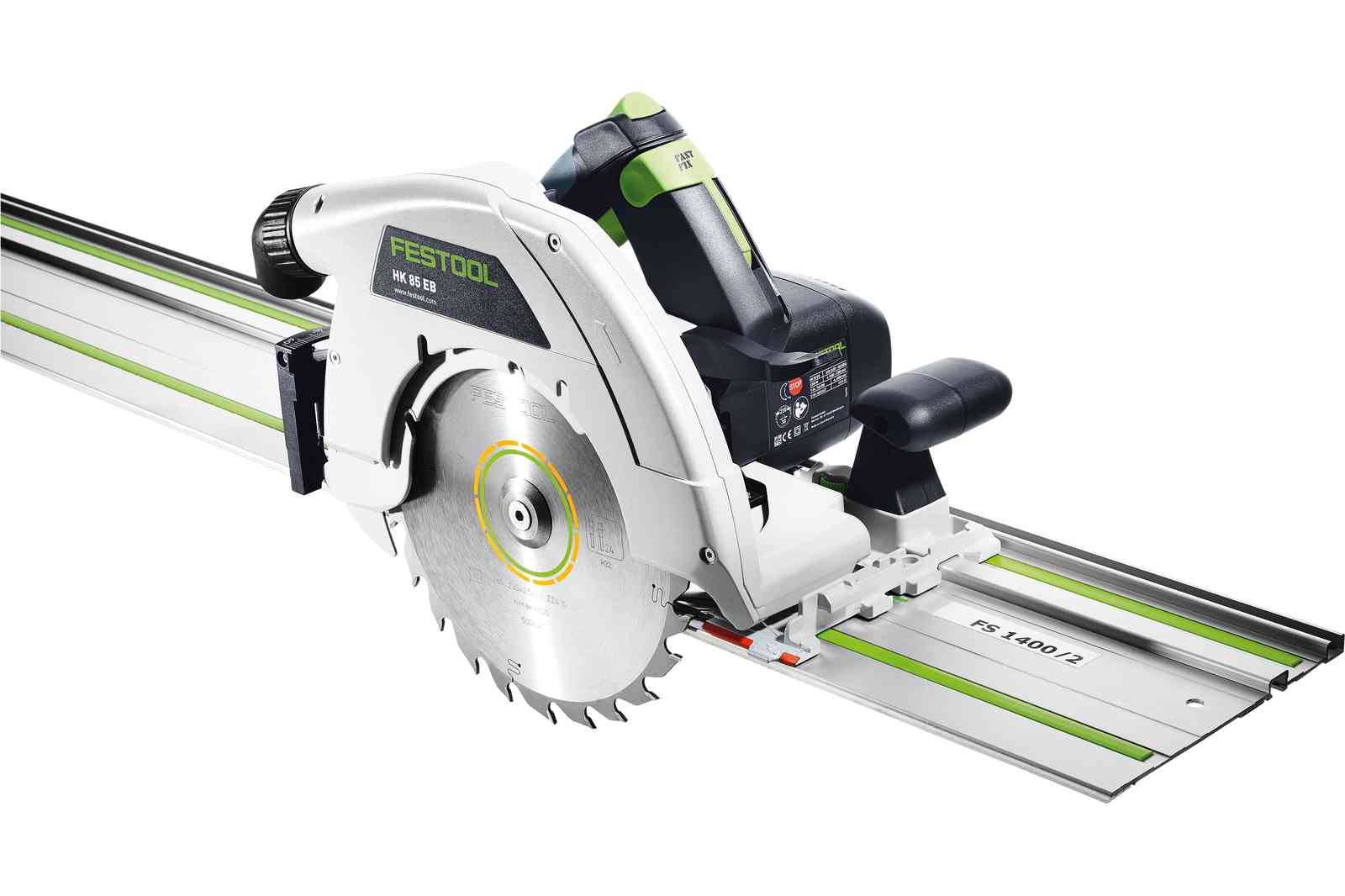 Scie circulaire portative HK 85 EB-Plus-FS - FESTOOL - avec Rail de guidage FS 1400/2 et lame de scie Ø 230 mm - Systainer - 576138 - Image 4