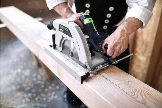 Scie circulaire portative HK 85 EB-Plus-FS - FESTOOL - avec Rail de guidage FS 1400/2 et lame de scie Ø 230 mm - Systainer - 576138 - Image 9