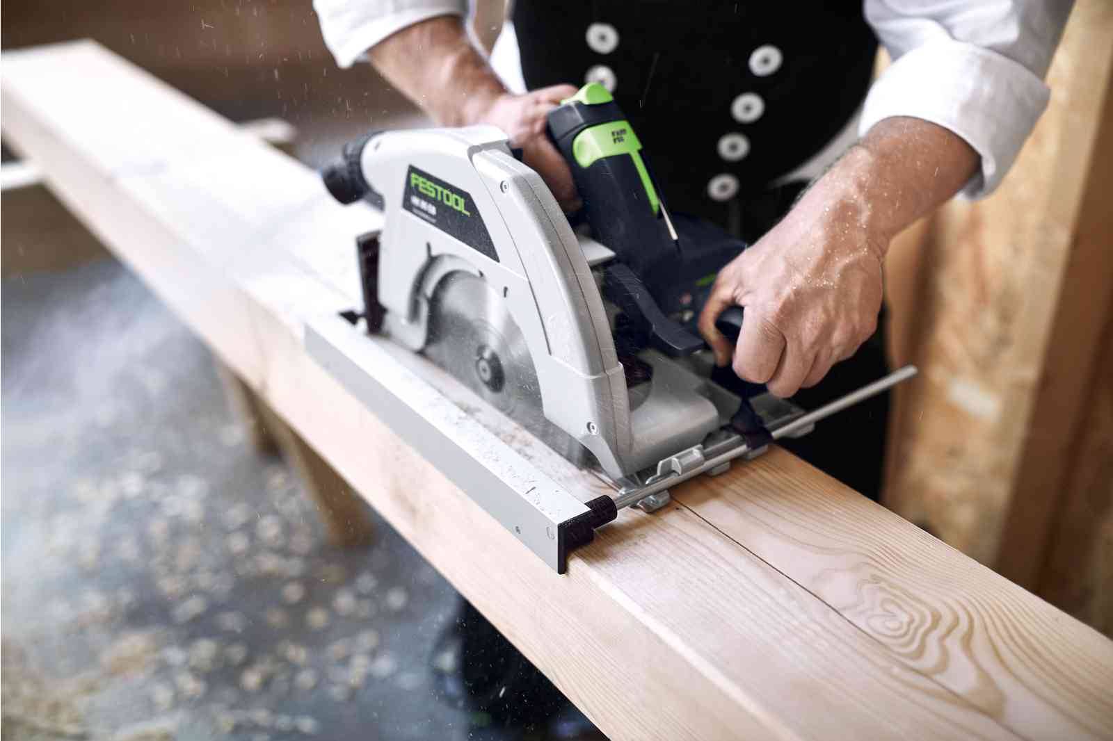 Scie circulaire portative HK 85 EB-Plus-FS - FESTOOL - avec Rail de guidage FS 1400/2 et lame de scie Ø 230 mm - Systainer - 576138 - Image 9