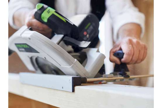 Scie circulaire portative HK 85 EB-Plus-FS - FESTOOL - avec Rail de guidage FS 1400/2 et lame de scie Ø 230 mm - Systainer - 576138 - Image 8
