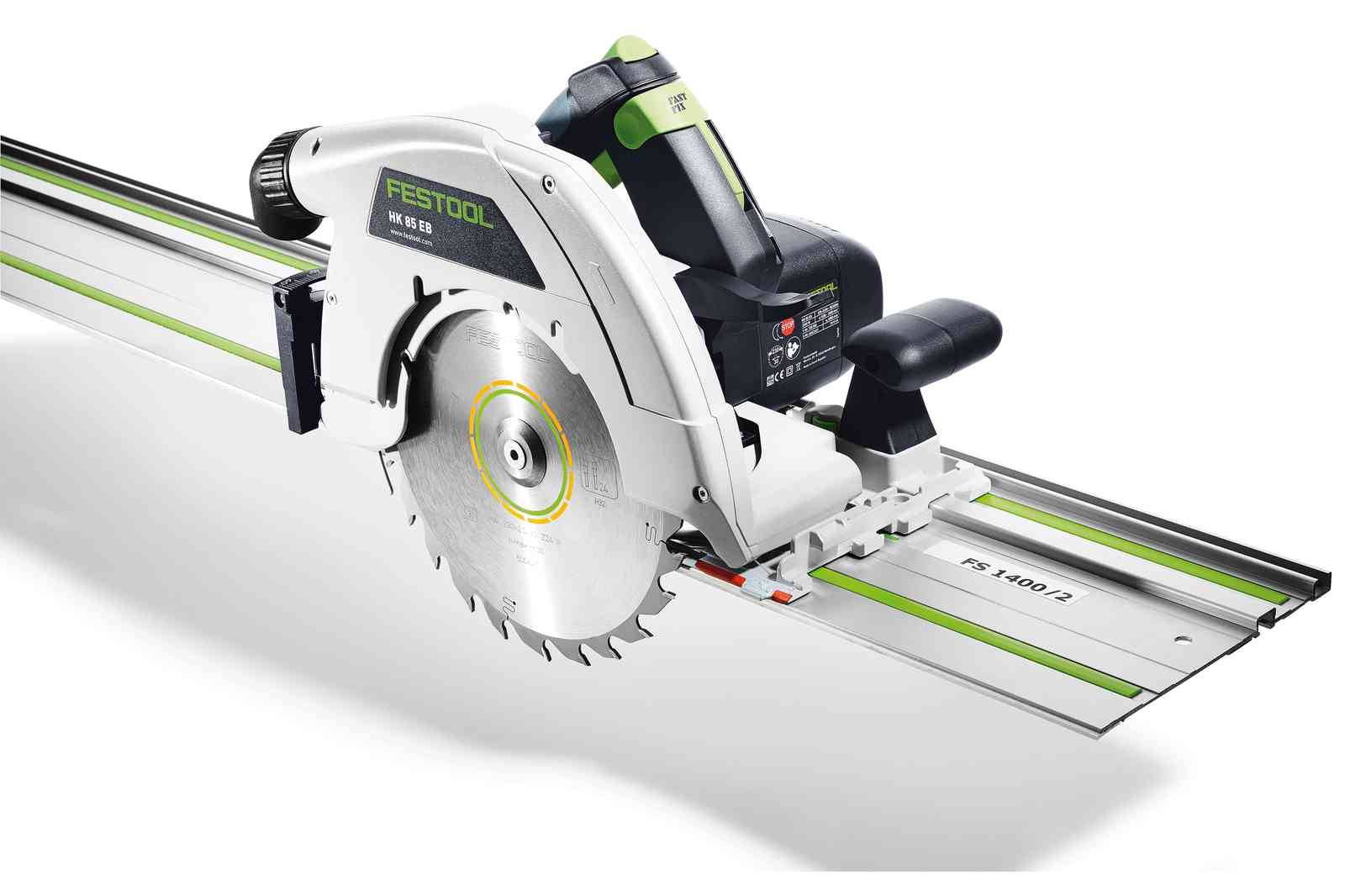 Scie circulaire portative HK 85 EB-Plus-FS - FESTOOL - avec Rail de guidage FS 1400/2 et lame de scie Ø 230 mm - Systainer - 576138 - Image 6