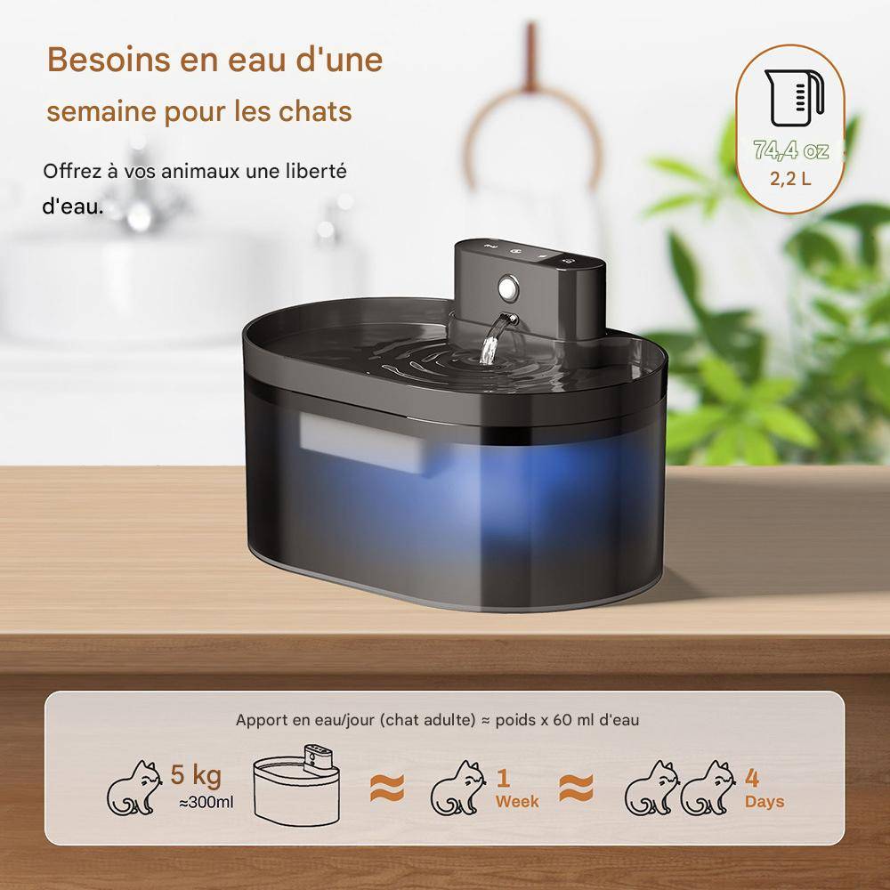 Fontaine à eau sans fil pour chat DtopbuyAge - Image 3