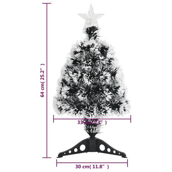 ComfortXL - Sapin de Noël lumineux fibre optique LED pour table Vert et Blanc 64 cm – ComfortXL Outdoor Living - Image 8