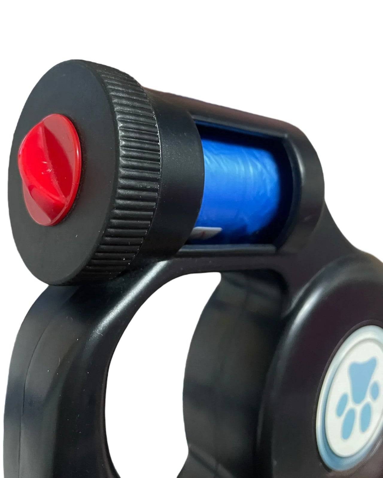 France Croquettes - France Croquettes Laisse à enrouleur multifonctions pour chien 5 m - Bleu - Image 3