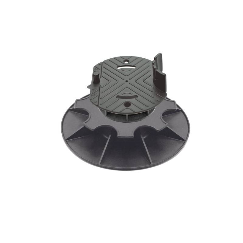 Jardinex - Plot terrasse bois réglable 8 - 11 cm - Noir - Jardinex - Imagen 1