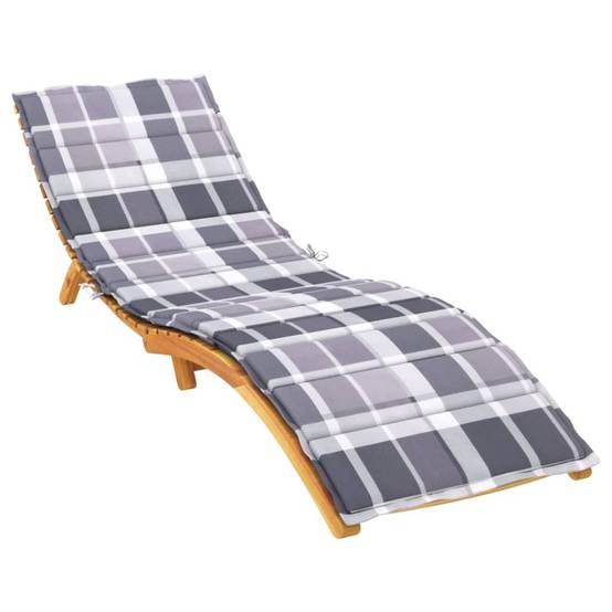 PANGIVO - Coussin de chaise longue tissu Oxford gris 200 x 50 x 3 cm, poids:0.86kg - PANGIVO - Image 3