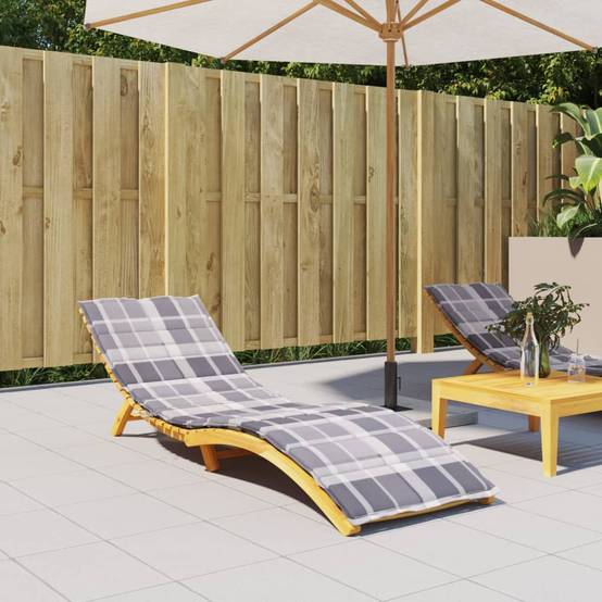 PANGIVO - Coussin de chaise longue tissu Oxford gris 200 x 50 x 3 cm, poids:0.86kg - PANGIVO - Image 1