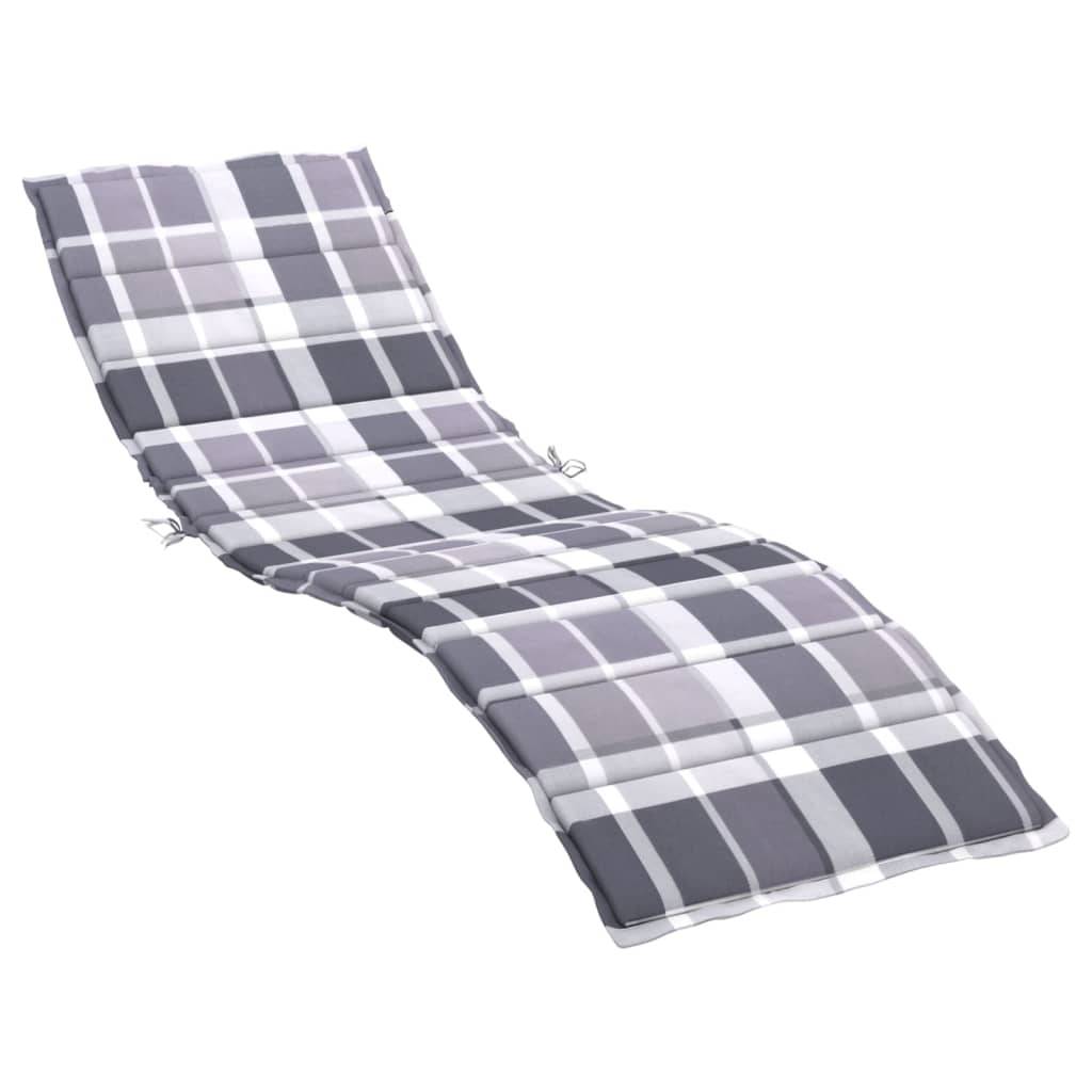 PANGIVO - Coussin de chaise longue tissu Oxford gris 200 x 50 x 3 cm, poids:0.86kg - PANGIVO - Image 2