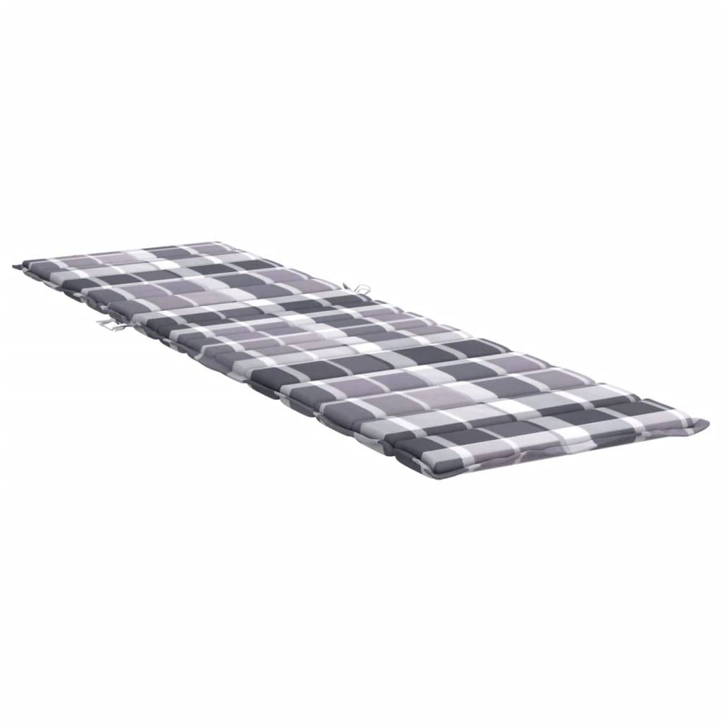 PANGIVO - Coussin de chaise longue tissu Oxford gris 200 x 50 x 3 cm, poids:0.86kg - PANGIVO - Image 4