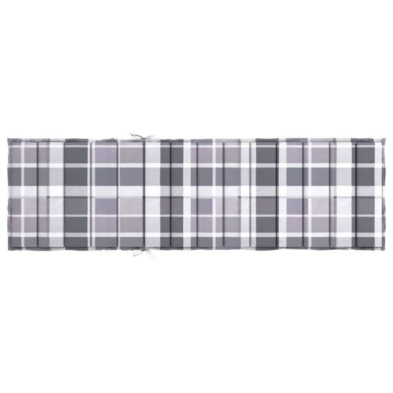 PANGIVO - Coussin de chaise longue tissu Oxford gris 200 x 50 x 3 cm, poids:0.86kg - PANGIVO - Image 5