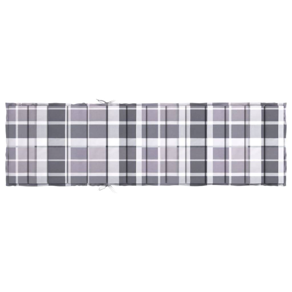 PANGIVO - Coussin de chaise longue tissu Oxford gris 200 x 50 x 3 cm, poids:0.86kg - PANGIVO - Image 5