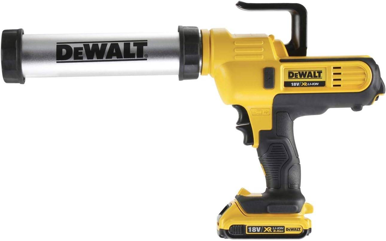 Dewalt - Pistolet à mastic XR 18V - Cartouche 300/400 ml - DEWALT - avec 1 batterie 18v 2.0 Ah - DCE571D1-QW - Imagen 3