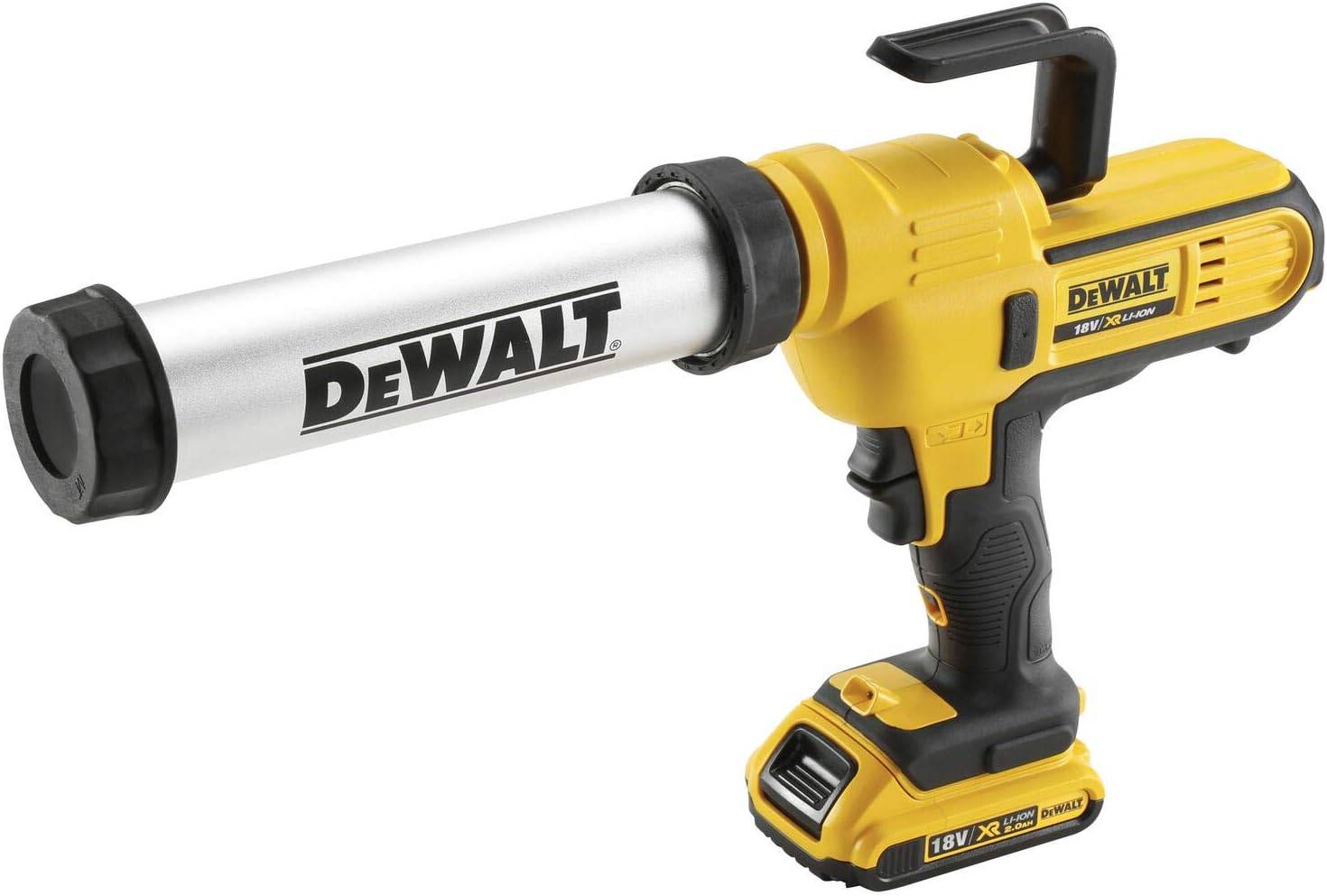 Dewalt - Pistolet à mastic XR 18V - Cartouche 300/400 ml - DEWALT - avec 1 batterie 18v 2.0 Ah - DCE571D1-QW - Imagen 2