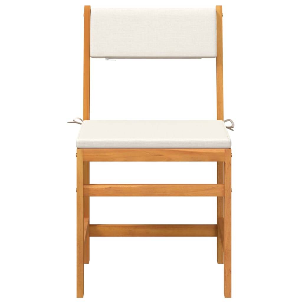 Ensemble de 3pcs balcon - Salon De Jardin - Mobilier extérieur avec coussins bois massif d'acacia MI450 - Image 4