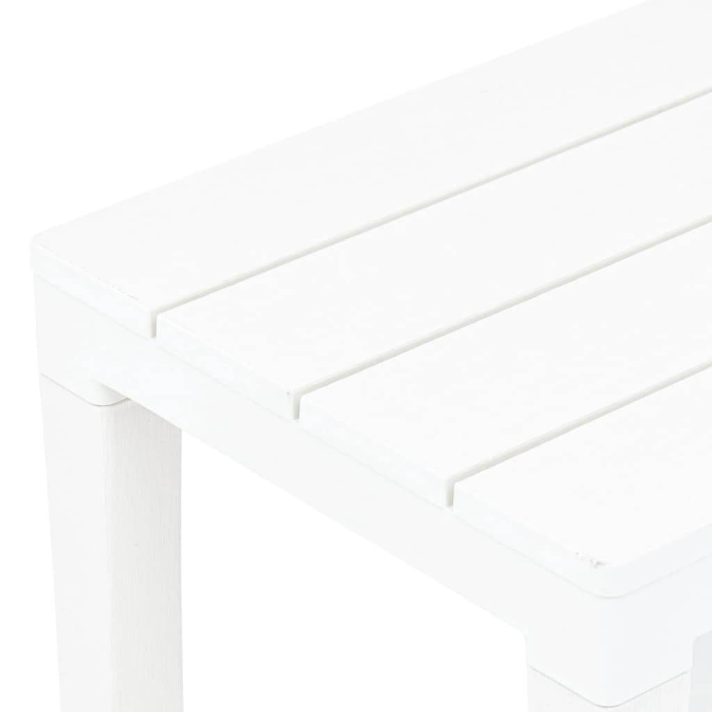 Maison Chic - Bancs de jardin | Banquette De Jardin | Banc Extérieur lot de 2 Blanc Plastique Maison Chic - Image 5