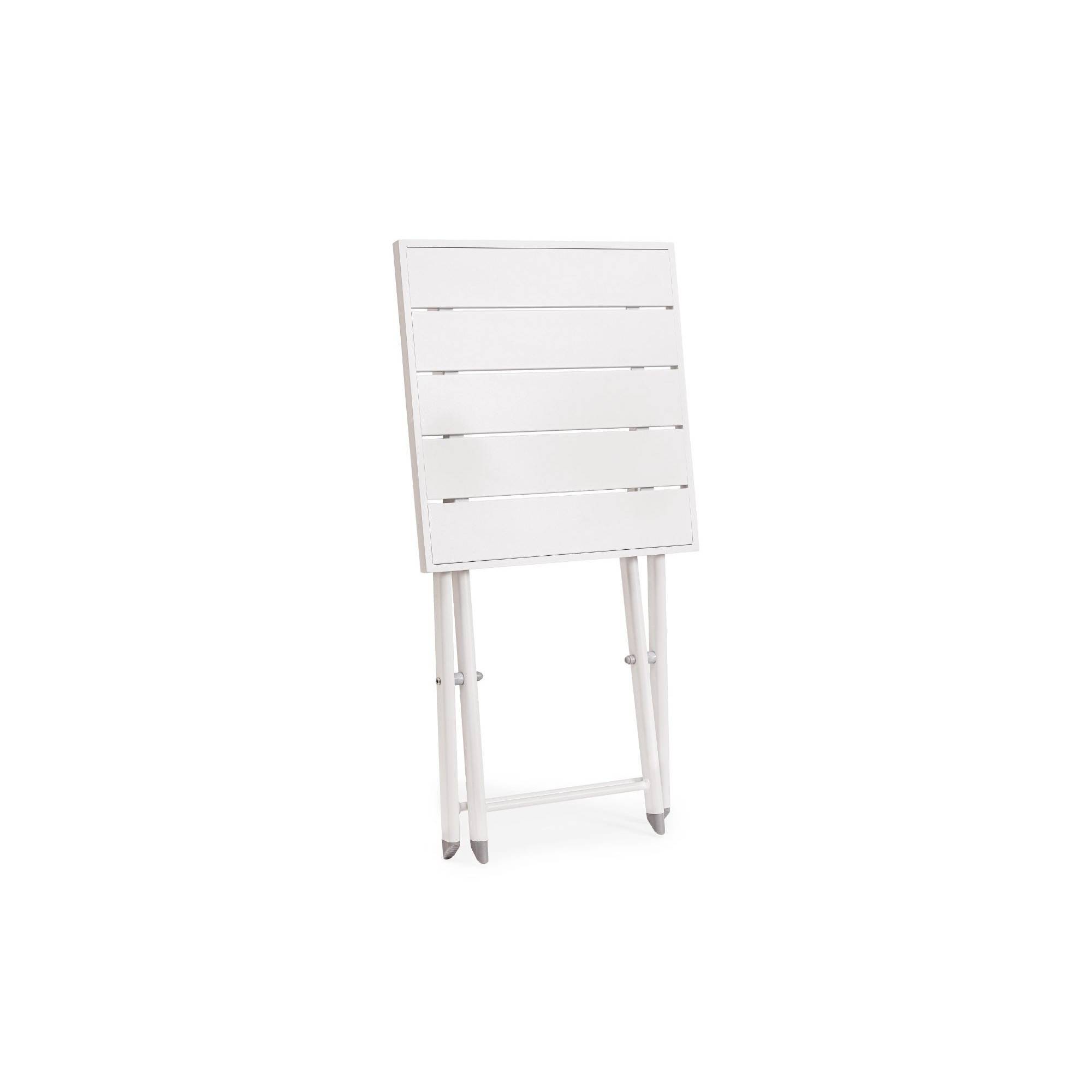Autre - Table basse pliante de jardin en aluminium L44 - CABOURG - Imagen 5