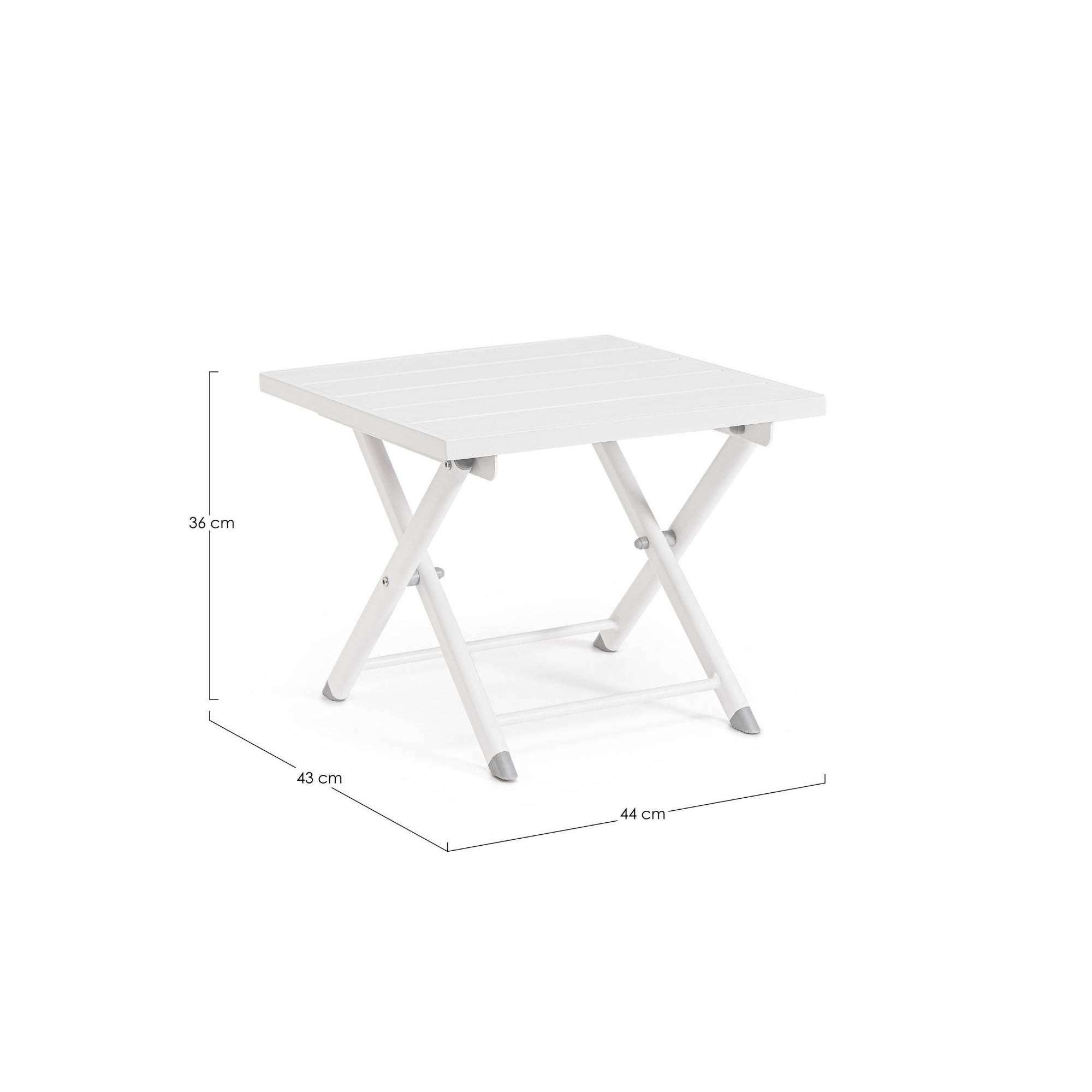 Autre - Table basse pliante de jardin en aluminium L44 - CABOURG - Imagen 6