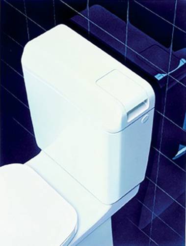 Réservoir double touche NF alimentation latérale blanc - GEBERIT - 128.317.11.5 - Image 3