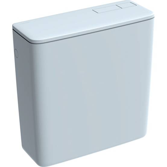 Réservoir double touche NF alimentation latérale blanc - GEBERIT - 128.317.11.5 - Image 1