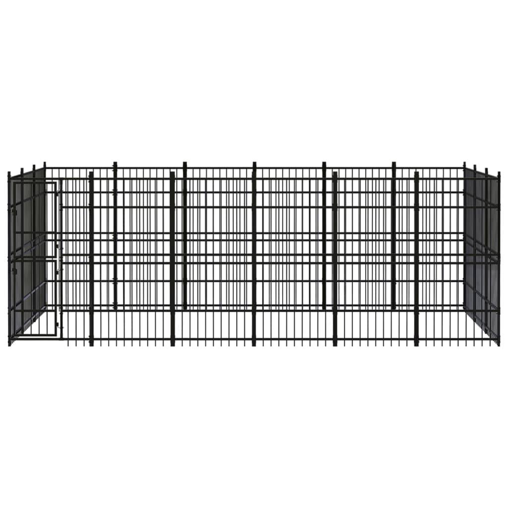 Vidaxl - Chenil d'extérieur pour chiens Acier 16,59 m² vidaXL 3097977 - Imagen 2
