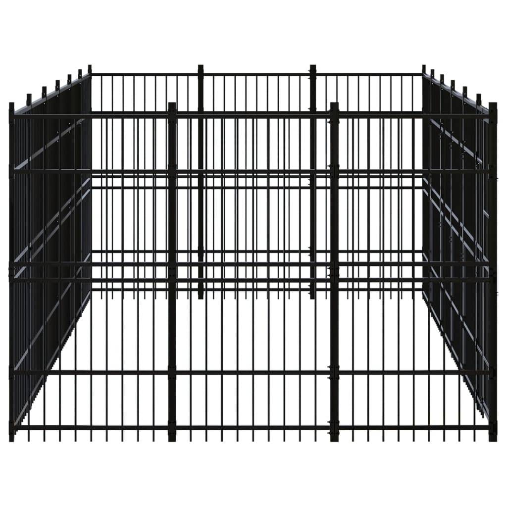 Vidaxl - Chenil d'extérieur pour chiens Acier 16,59 m² vidaXL 3097977 - Imagen 4