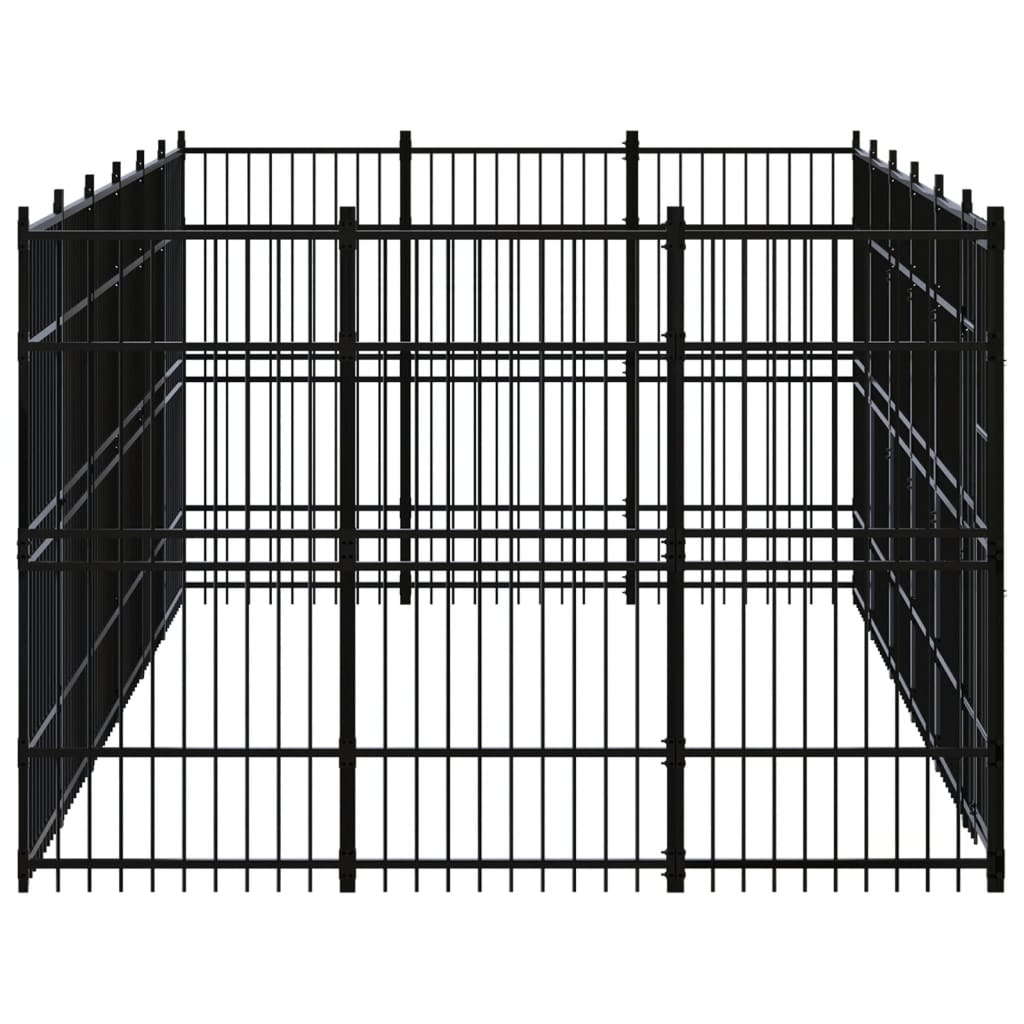 Vidaxl - Chenil d'extérieur pour chiens Acier 16,59 m² vidaXL 3097977 - Imagen 3