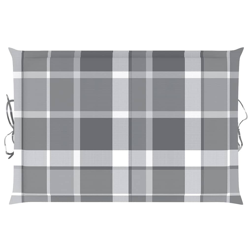 Transat de jardin en bois d'acacia massif pliable avec coussin 184cm Gris - ComfortXL Outdoor Living - Image 6