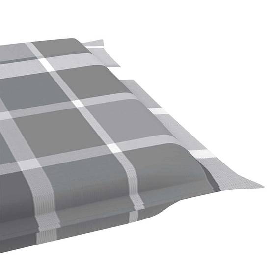 Transat de jardin en bois d'acacia massif pliable avec coussin 184cm Gris - ComfortXL Outdoor Living - Image 8
