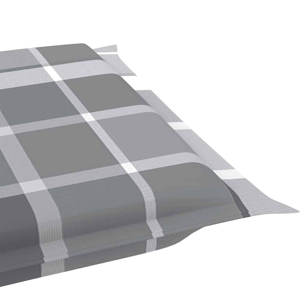 Transat de jardin en bois d'acacia massif pliable avec coussin 184cm Gris - ComfortXL Outdoor Living - Image 8