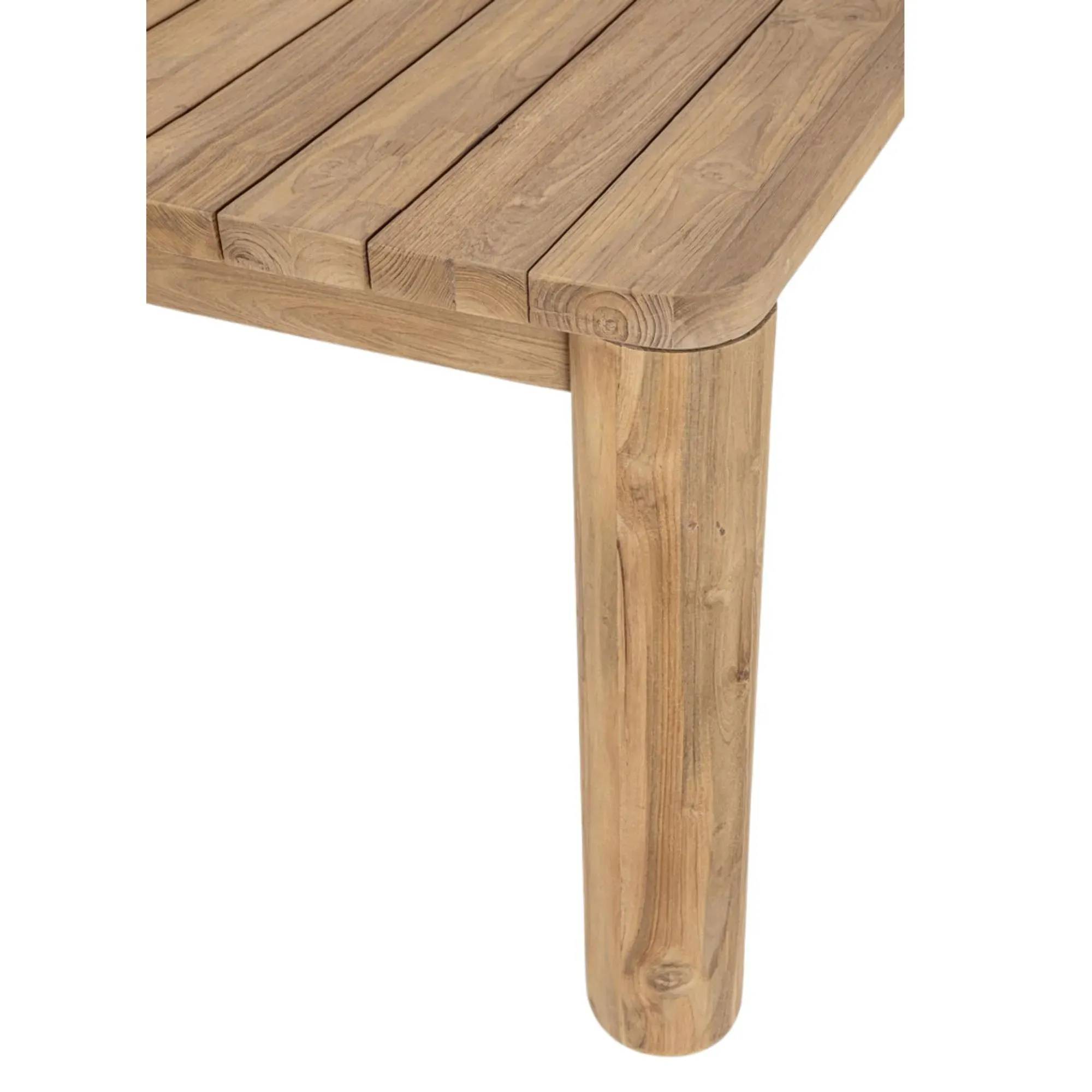 Autre - Table à manger de jardin rectangulaire en teck L240 - PORQUEROLLES - Imagen 10