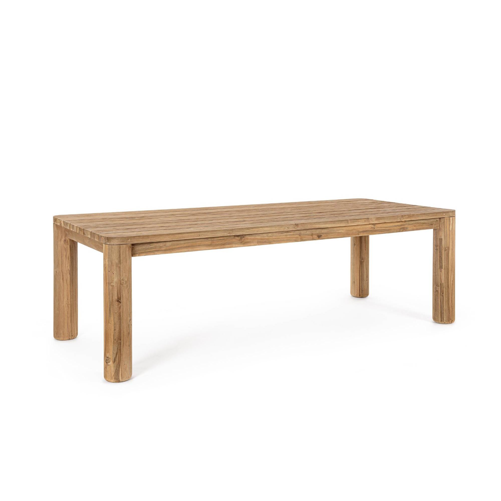 Autre - Table à manger de jardin rectangulaire en teck L240 - PORQUEROLLES - Imagen 9