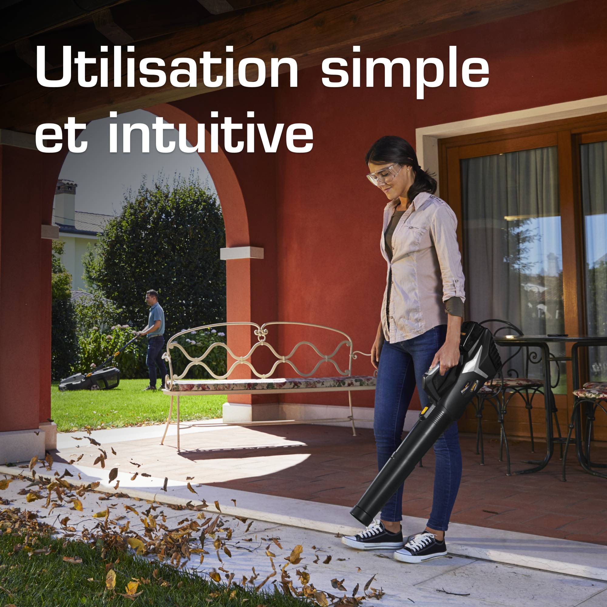Alpina - Souffleur sans fil AB 20 Li, 20V, vitesse air 32 m/s, léger 1.8kg, contrôle vitesse - ALPINA - Imagen 5