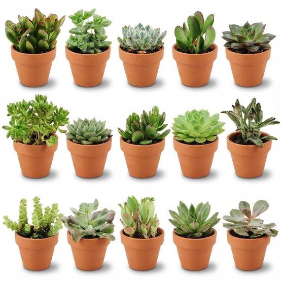 La Green Touch - Mini Mélange de Succulentes - H10cm - Image 2