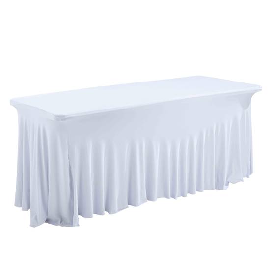 Oviala - Table pliante 180 cm et nappe blanche REKKEM - Oviala - Imagen 1