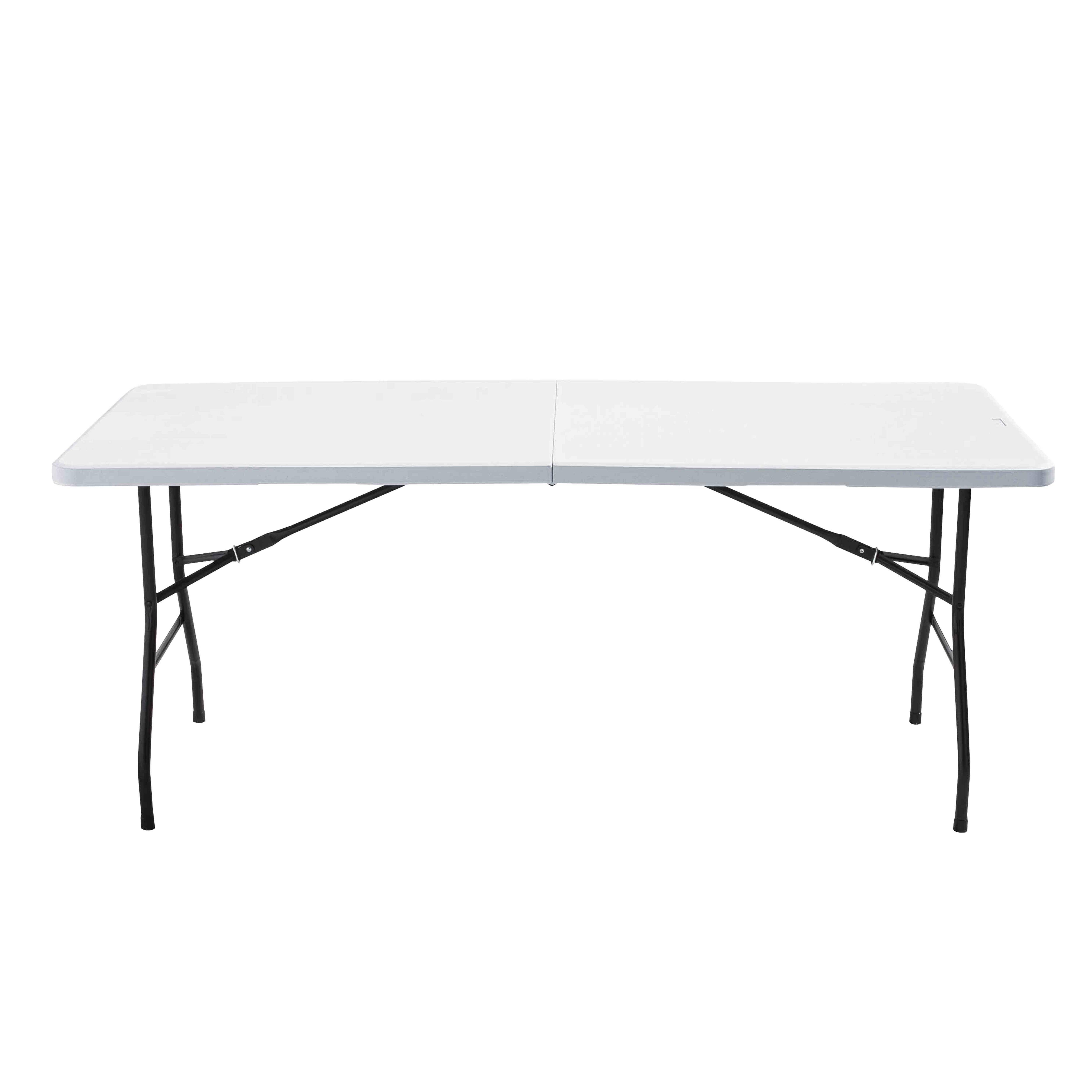 Oviala - Table pliante 180 cm et nappe blanche REKKEM - Oviala - Imagen 3