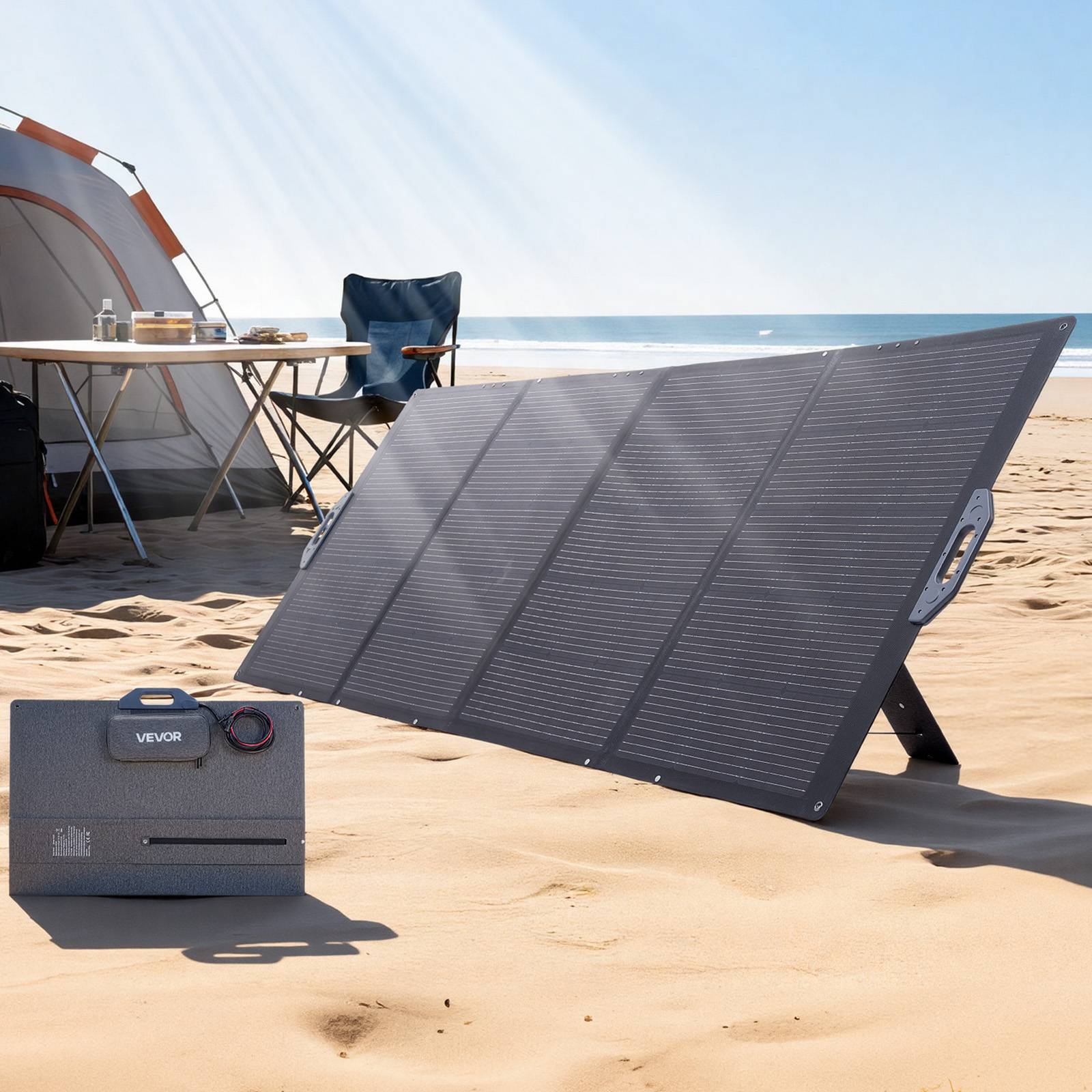 Vevor - VEVOR Panneau Solaire Portable Chargeur Solaire Pliable Monocristallin 400 W - Image 8