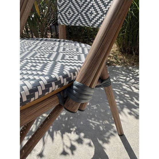 Chaise de Jardin Empilable "Bistro" 87cm Bleu - Image 7
