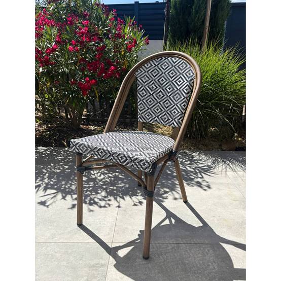Chaise de Jardin Empilable "Bistro" 87cm Bleu - Image 6