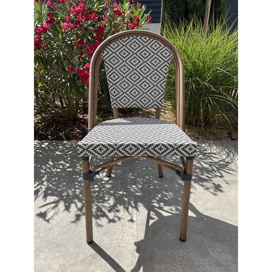 Chaise de Jardin Empilable "Bistro" 87cm Bleu - Image 3