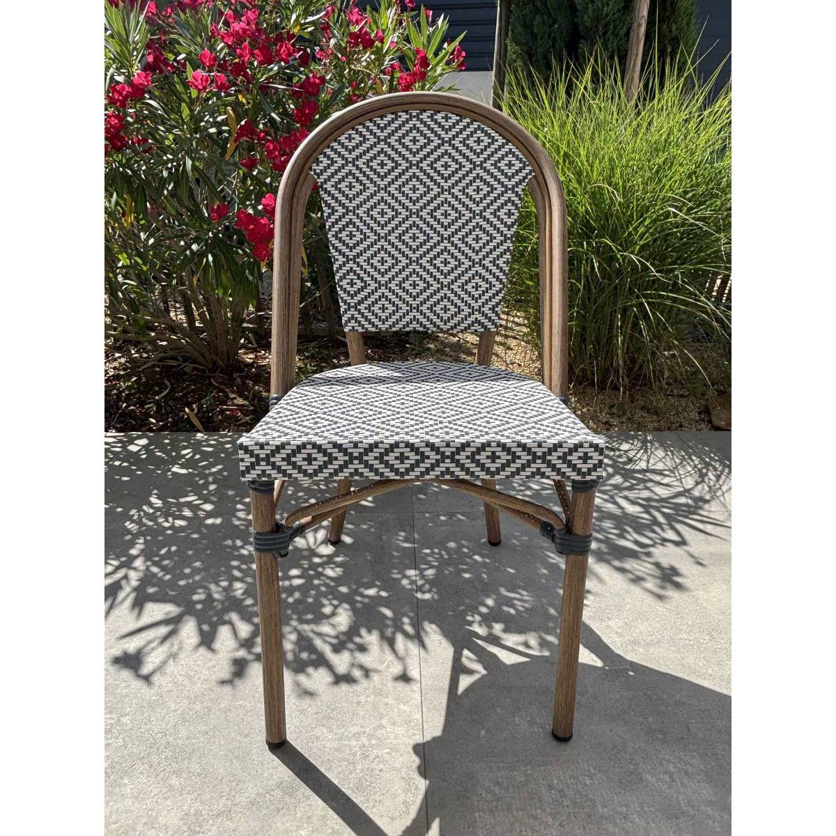 Chaise de Jardin Empilable "Bistro" 87cm Bleu - Image 3