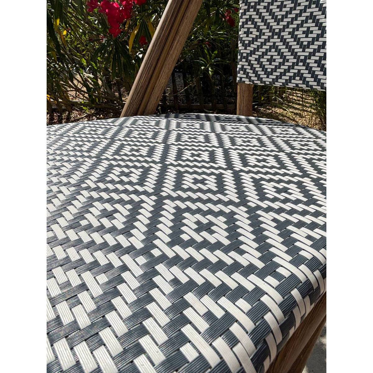 Chaise de Jardin Empilable "Bistro" 87cm Bleu - Image 8
