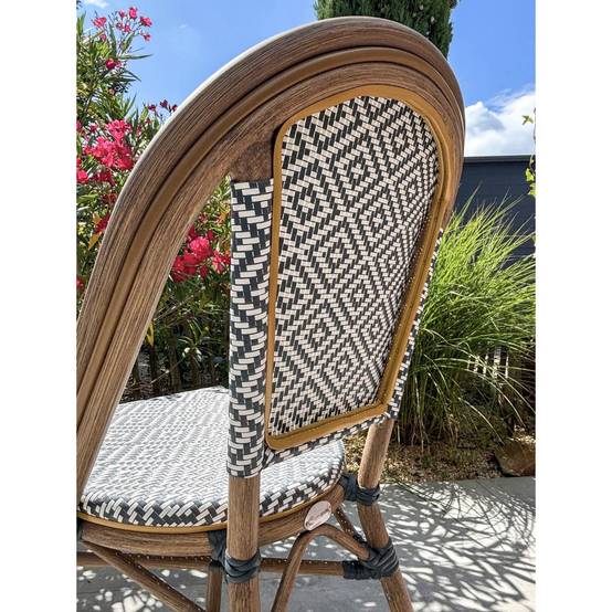 Chaise de Jardin Empilable "Bistro" 87cm Bleu - Image 9