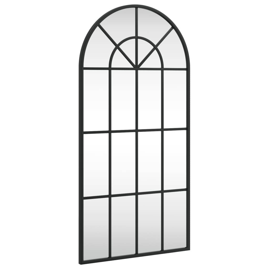 Maison Chic - Miroir mural - Miroir décoratif noir 40x80 cm arche fer - Image 1