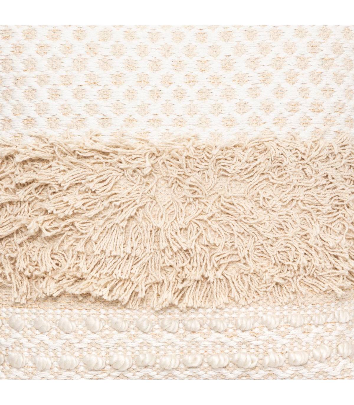Coussin déhoussable en Coton Jacquard motif en relief 40 x 40 cm - Imagen 3